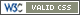 Valid CSS
